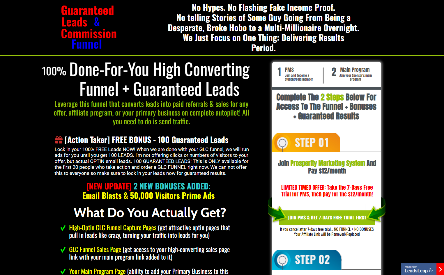 Viral Lead Generation For Nexus and Prosperity Marketing